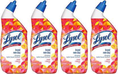 Lysol Toilet Bowl Cleaner - Mango & Hibiscus 24 Oz (Pack of 4)