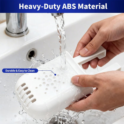 Controlled Release Toilet Bowl Cleaner Tablets Holder, Universal Toilet Tank Cleaner Dispenser with Adjustable Hooks, Hanging Bleach Tablet Bracket for Long-Lasting Cleaning, Prevents Tank Buildup