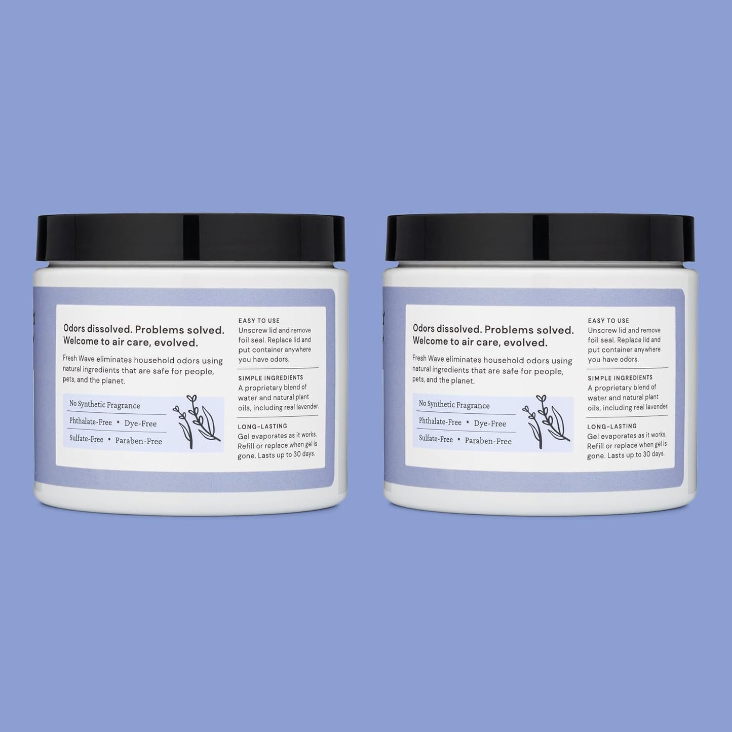 Fresh Wave Odor Removing Gel, 7 oz., Pack of 3 - Odor Absorbers for Home, Safer Odor Relief, Natural Plant-Based Odor Eliminator, Every 7 oz. lasts 15-30 Days, For Cooking, Trash & Pets