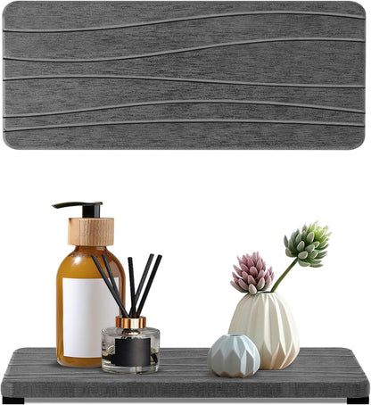 3PCS Water Absorbing Stone Tray, Fast Drying Stone Sink Tray, Stones Soap Trays, Water Absorbent Diatomite Trays, Diatomite Coasters for Kitchen Sink Bathroom Counter, Hand Soap Dish & Holders