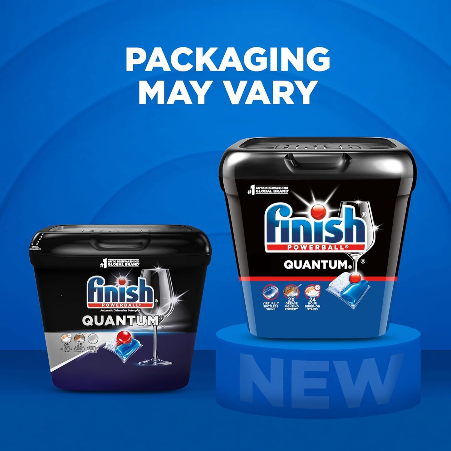 Finish Quantum Dishwasher Pods, No Pre-Rinse Dishwasher Detergent Soap Removes 24HR Dried-On Stain and Grease, Leaving a Virtually Spotless Shine, 82 Count