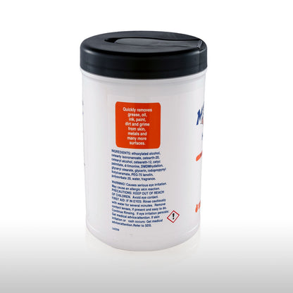 Monk Wipes - 45072 Monk Mechanics Heavy Duty Wipes, Large Shop and Mechanic Wipes, Multi-Purpose Surface and Hand Cleaning, 6 Canisters of 72 Count, Perfect for Removing or Cleaning Paint, Oil, Grease, Grime and more