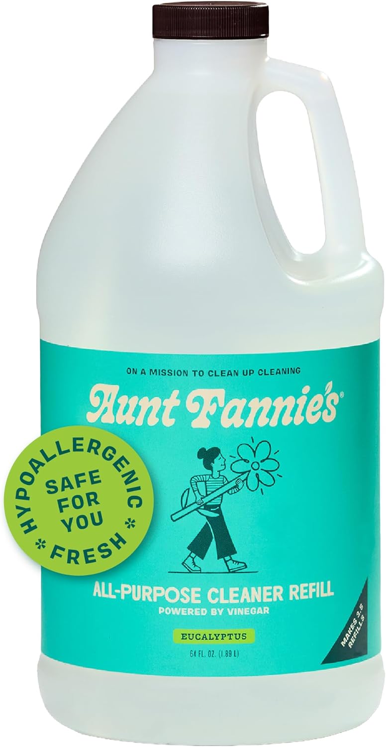 Aunt Fannie's All Purpose Household Cleaner, Multi-surface Spray, Powered by Vinegar for Kitchen, Bath, Windows and Countertops, Eucalyptus Scent (Pack of 1)