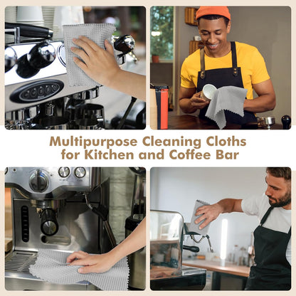 AIDEA Microfiber Glass Cleaning Cloth, 8PK, Premium Microfiber Glass and Window Cleaner, Lint Free Magic Cleaning Cloths for Glass, Windows, Windshields, Mirrors, Stainless Steel, 12"x12"