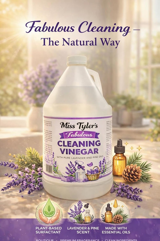 Miss Tyler's Fabulous All Purpose Cleaning Vinegar with Pure Lavender and Pine Oils, 128 Fluid Ounces