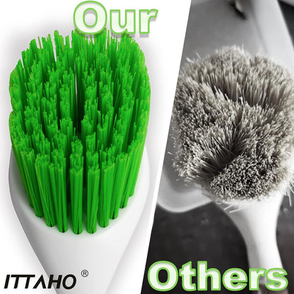 3 Pack Dish Brush,Dish Scrub Brush, Kitchen Scrub Brush for Cleaning Dishes, Double Sided Bristles Scrubber Cleaner for Dishes,Sink,Pots,Pans,Bathroom Shower,Tile,Tubs