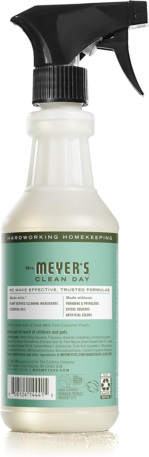 Mrs. MEYER'S Kitchen Set, Dish Soap, Hand Soap, and Multi-Surface Cleaner, 3 CT (Snowdrop)
