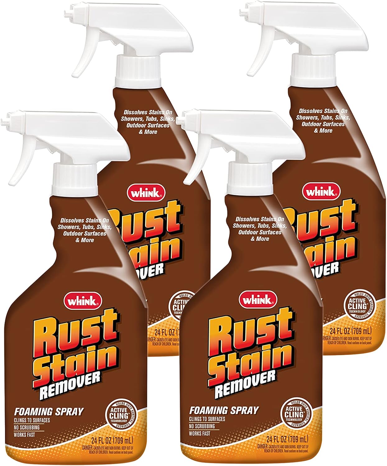 Rust-Oleum Whink Rust Stain Remover | Heavy-Duty Iron Stain Remover for White Toilets & Sinks, Colorfast Fabric & Carpets | 32 oz