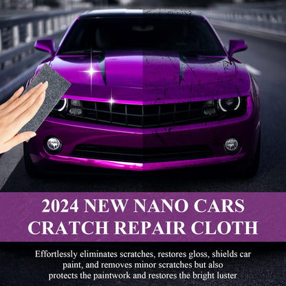 Nano Sparkle Cloth Car Scratch Remover Set,Magic Nano Sparkle Cleaning Cloth Car Scratch Remover,Nano Sparkle Cloth and Car Scratch Repair Paste for Deep Scratch Repair