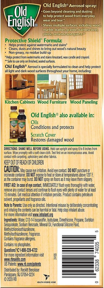 OLD ENGLISH 74035EA Furniture Polish, 12.5oz Aerosol