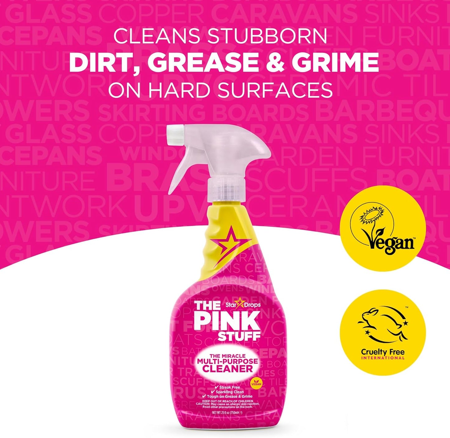 The Pink Stuff Cleaning Bundle Kit, Squeezable Cleaning Paste, Cleaning Paste, Toilet Foaming Powder, Multi Purpose Spray, Bathroom Cleaner Spray, Household Cleaning Supplies Set