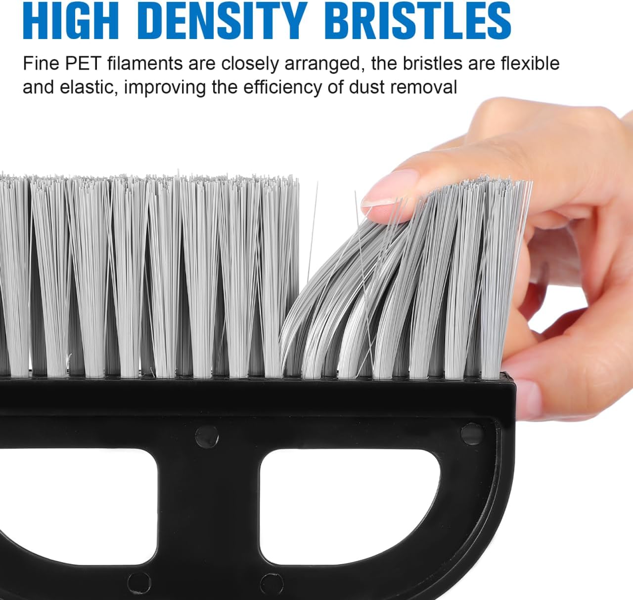 Ipetboom Keyboard Cleaning Brush and Mini Dustpan Set Compact 2-Piece Desktop Cleaning Tool for Laptops Keyboards Drawers and Small Spaces Black 8.46 X 6.29 Inches