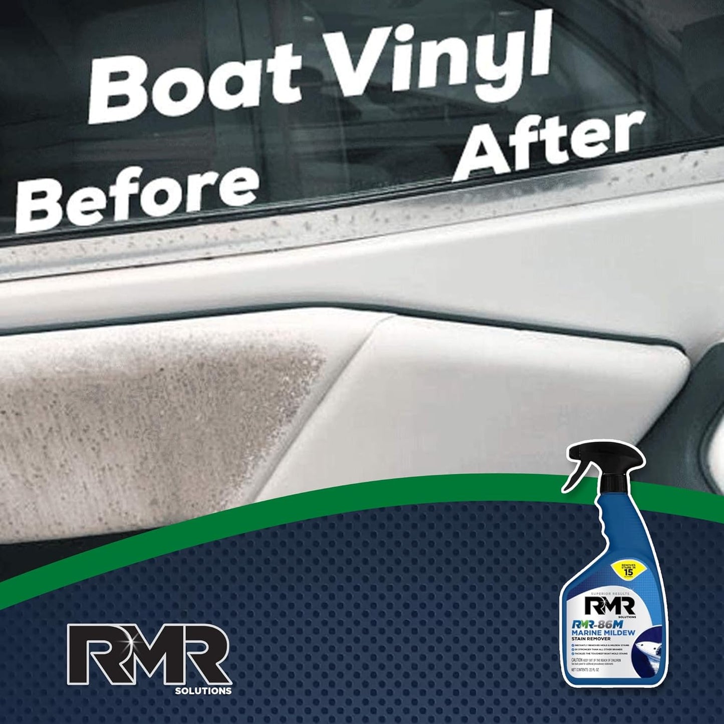 RMR-86M 24 Fl OZ, Marine Mold Stain and Mildew Stain Remover - Scrub Free Formula, Multi-Surface Cleaner for Boats