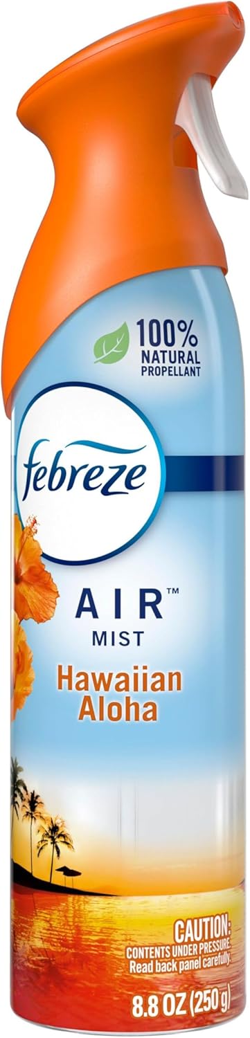 Febreze Air Mist Air Freshener Spray, Odor-Fighting Room Spray, Air Fresheners for Home and Bathroom and Kitchen, Aerosol Can, Mountain Scent, Purple, 8.8oz (Pack of 3)