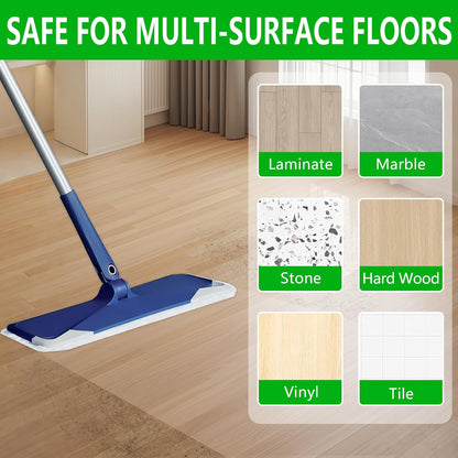 40 Count Dry+Wet Hardwood Floor Cleaner Pads for Bona Mop Replacement Pads XL Disposable Wet Cleaning Pad Multi Surface Floor Pads Refill Compatible with Bona, Rubbermaid, Libman and Swiffer Power Mop