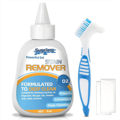 Sugelary Mold Stain Cleaner Gel, 8 Fl oz All-Purpose Gel for Home Use on Washing Machine Gasket, Bathroom Grout, Sink, Shower, Caulk, and Front Loader Seal