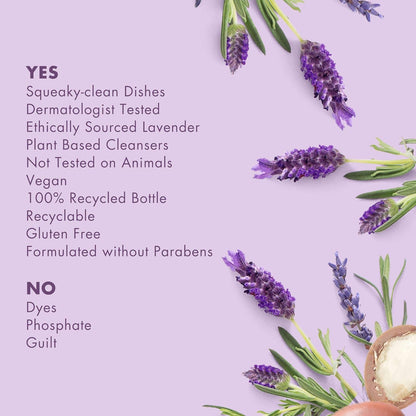 Love Home and Planet Dishwasher Detergent, Gel Lavender & Argan Oil, 56 oz