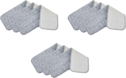 True & Tidy, Extra Thick Microfiber Mop Pad Pack Refill for SPRAY-250 Spray Mop SPRAY-360 Spray Mop Kit SWEEP-180 Sweeper Mop, Fits Other Mops, Machine Washable up to 100x, 15.5 x 5 inch (3-Pack)