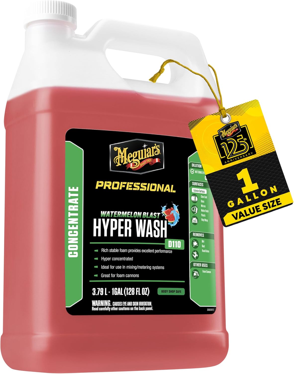 Meguiar's Professional Leather Cleaner & Conditioner D18001-1 Gallon Leather Cleaner & Conditioner Specifically Formulated for Automotive Interior Care, Delivers Professional Results, 128 Oz