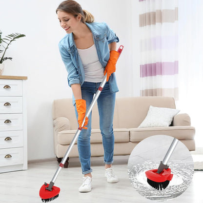 2 Pack Upgrade Scrub Brush Replace Heads Compatible with O Cedar EasyWring 1 Tank Spin Mop,Mop Replacement Scrubber Head Brush,Floor Cleaning Brush,More Layers of Bristles for Bathroom, Deck, Kitchen