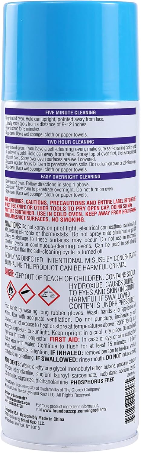 409 Fume Free Oven Cleaner 19oz Aerosol, Fresh Scent, Cuts Through Grease & Grime on Contact, A Powerful Clean You Can Trust, Fresh Scent, 19 Oz | Grill Cleaner, Stove Top Cleaner