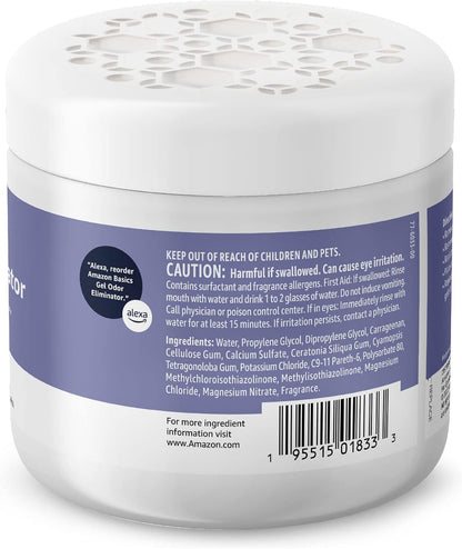 Amazon Basics Gel Odor Eliminator, Activated Charcoal, Fragrance Free, 17 Oz, 1-Pack