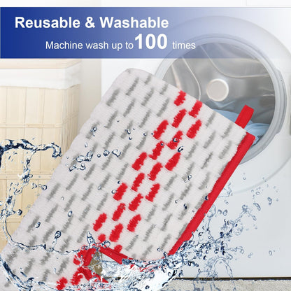 Spray Mop Pads Compatible with Oceda ProMist MAX Microfiber Spray Mop - Mop Replace Head for Dry/Wet Use - Reusable Washable Dust Mop Refills for Floor Cleaning,6 Pack