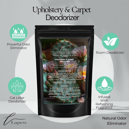 Lapew Black Sea Scented Cleaning Bundle | Carpet Deodorizer Powder (16 oz) & Mop Soap Concentrate (36 oz) | Pet-Friendly Odor Eliminator - Colors A