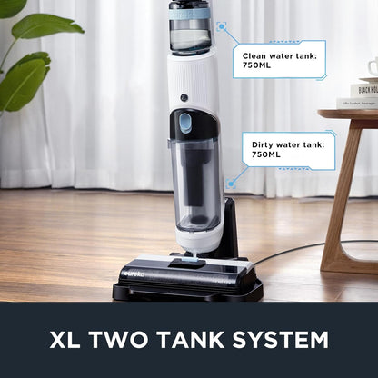 Eureka Wet Dry Vacuum Cleaner Cordless, Mop Vacuum Cleaner with Self-Cleaning System, Lightweight Hardwood Floors Vacuum for Pets and Sticky Messes, Black, NEW630PL