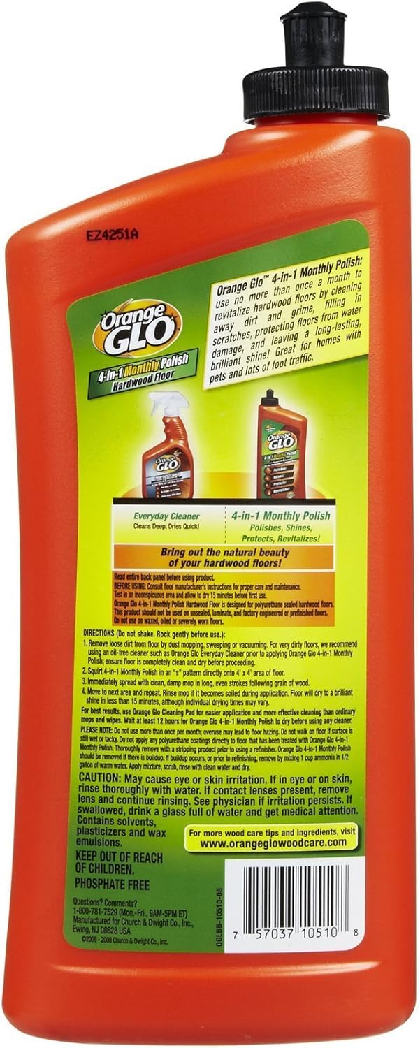 Orange Glo 4-in-1 Hardwood Floor Polish - Orange - 24 oz
