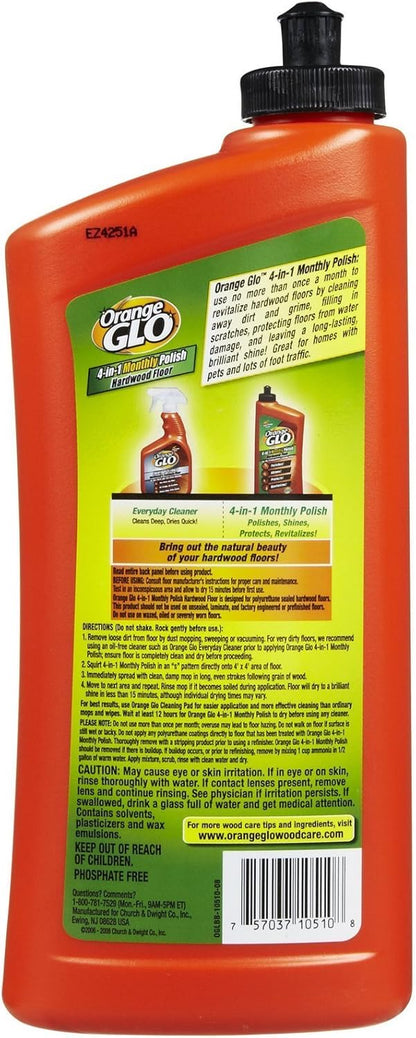 Orange Glo 4-in-1 Hardwood Floor Polish - Orange - 24 oz