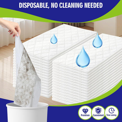 40 Count XL Heavy Duty Wet Mopping Cloths Refill Compatible with Swiffer Sweeper XL Mop, Disposable Wet Pads Refill X-Large Size for Multi-Surface Floor Cleaning, Lavender Scent