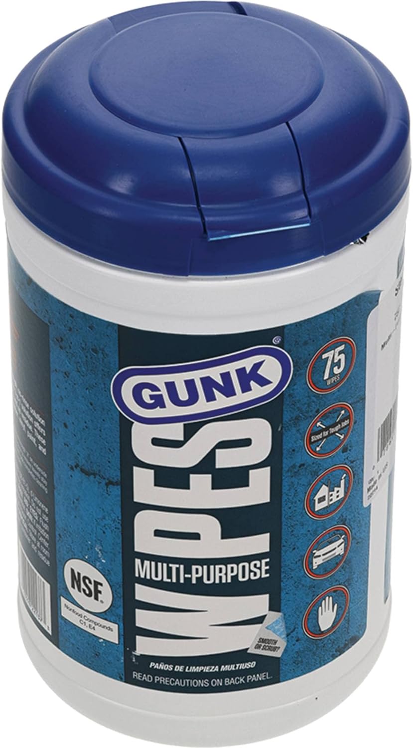 Gunk MPDW30-6PK Wipes 8 x 12 inch, 30-Count, 6 Pack