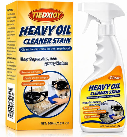 Heavy Oil Cleaner Stain, Stainless Steel Cleaner, Kitchen Appliances Cleaning Spray Remove Oil Dirt, Grime, and Grease for Oven, Microwave, stove top Cleaning Heavy-Duty Degreaser-16Fl.Oz