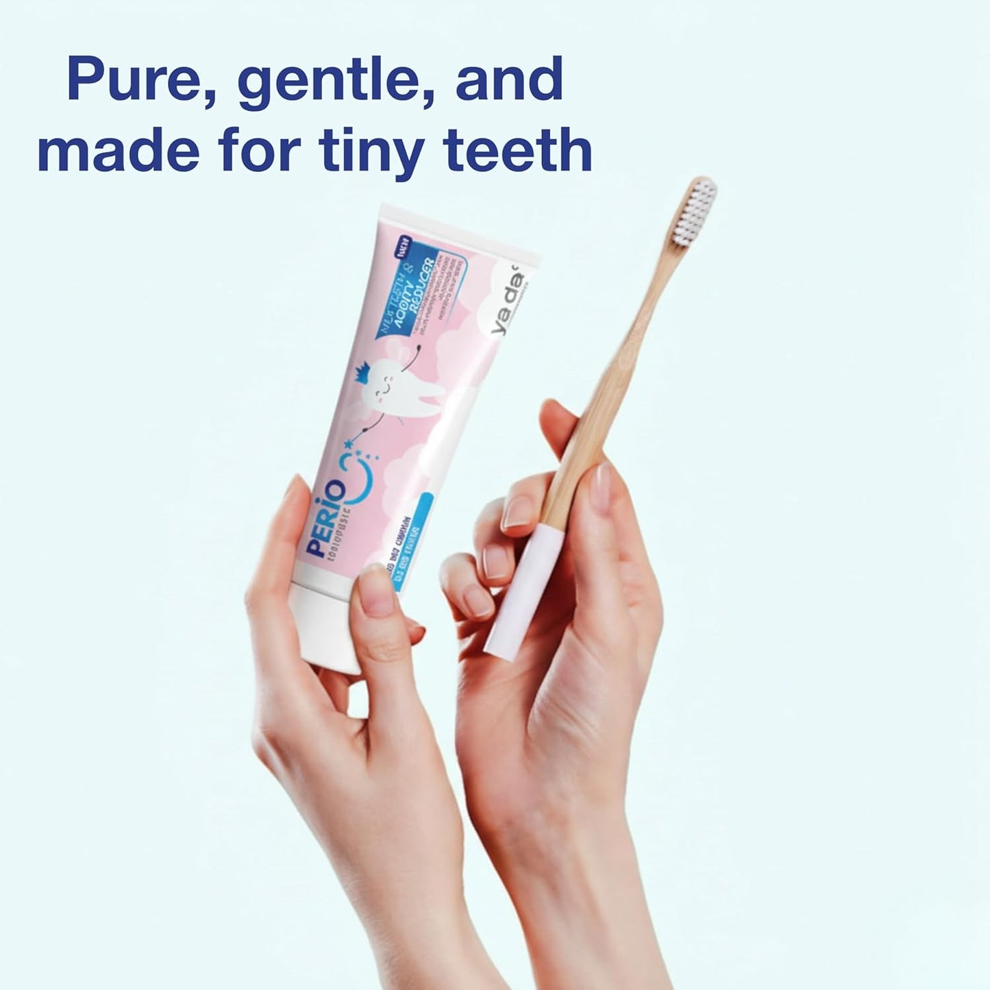 Fluoride Free Toothpaste for Kids - Gentle SLS Free Formula for Toddlers & Infants | Training Toothpaste that Supports Early Brushing | Mild Children’s Paste for Daily Care & Comfortable Cleaning