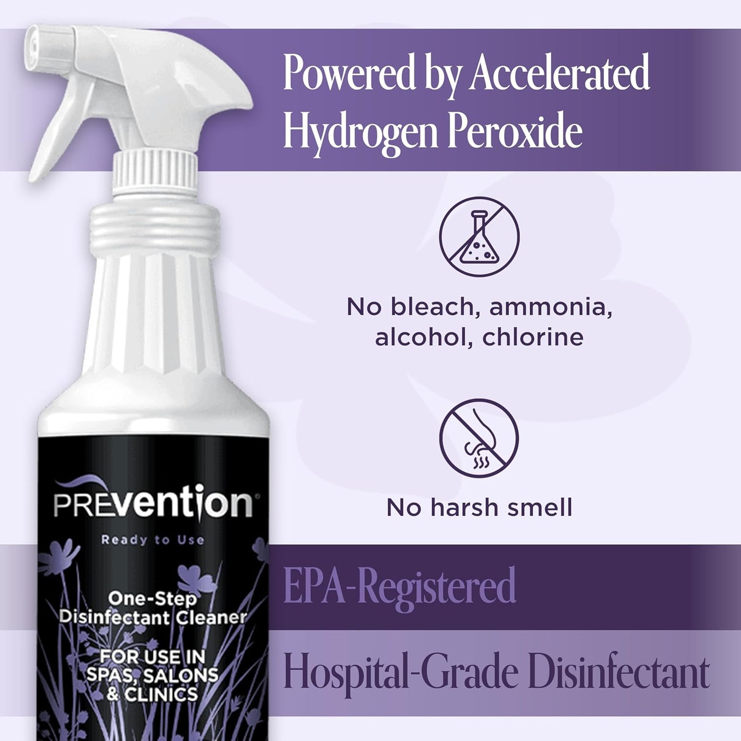 Prevention Ready-To-Use Disinfectant Cleaner – Surface Disinfecting & Cleaning Solution for Salons, Spas, Clinics – Hospital Grade, Gallon Refill – 1 Gallon (1 Pack)