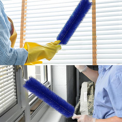 4 Pcs Fan Cleaner,Bendable Fan Duster,Comes with a Small Dusting Brush,Fan Brush,for Cleaning,Dust-Removing,Fan Cleaning Brush Suitable for Floor Fans,Exhaust Fns,AC Vents,Curtains,Blinds,(Blue)