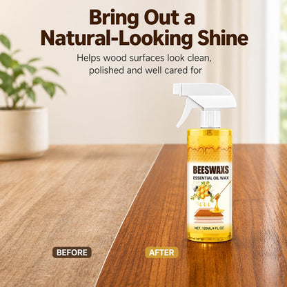 Beeswax Spray, Beeswax Spray Cleaner, Beeswax Furniture Polish, Natural Wood Care for Furniture, Floors, Tables & Cabinets (1pc)