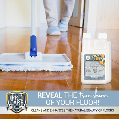 ProCare Floor Cleaner (Made in USA) | Tile, Stone, Laminate, Vinyl & Natural Wood Floor Cleaner for Mopping, Household Supplies, Cleaning Solution with Citrus Aroma - 1 Gal (128 Fl Oz)