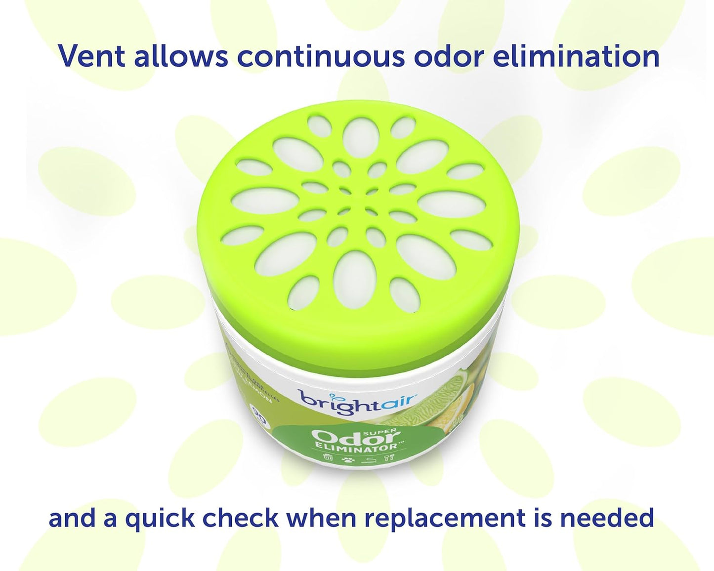 Bright Air 14 oz. Super Odor Eliminator, For Medium-Size Spaces, Cool & Clean Scent, Case of 6,Air Freshener, Natural Essential Oils, Lasts Up to 90 Days Each