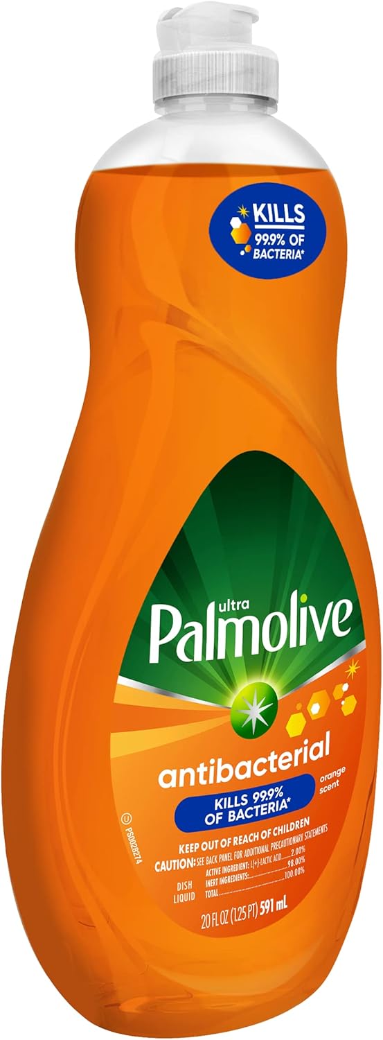 Palmolive Ultra Dish Liquid, Orange, Antibacterial, 32.5 Fl Oz (Pack of 1)