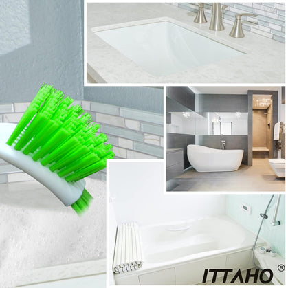 3 Pack Dish Brush,Dish Scrub Brush, Kitchen Scrub Brush for Cleaning Dishes, Double Sided Bristles Scrubber Cleaner for Dishes,Sink,Pots,Pans,Bathroom Shower,Tile,Tubs
