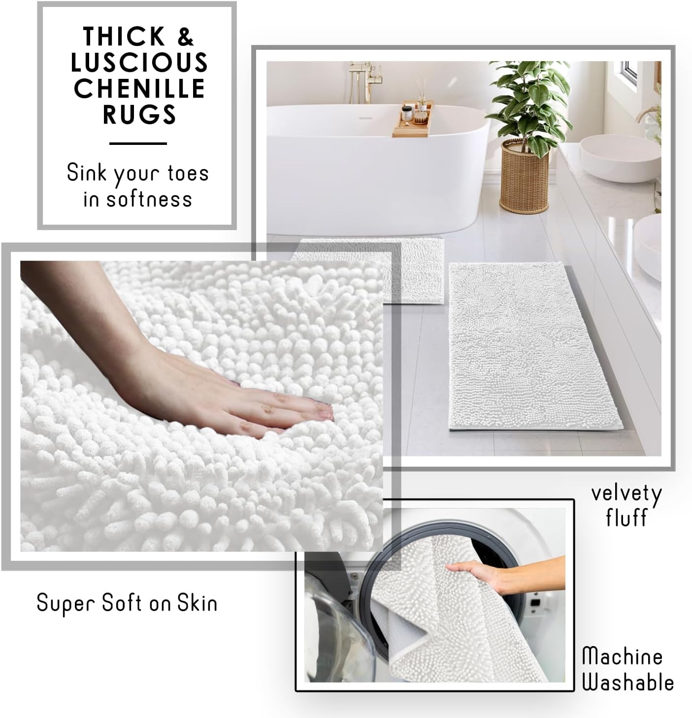 Clara Clark Bathroom Set - Sage Green Bathroom Accessories Set, 6PC Bathroom Accessory Set, Bathroom Sets with Toilet Brush, Trash Can & Soap Dispenser
