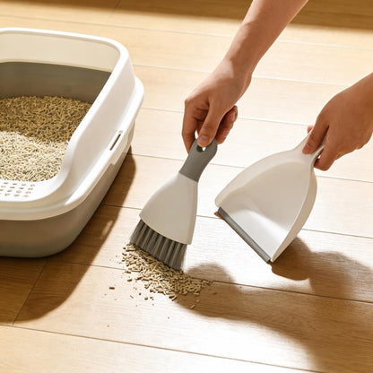 Mini Dustpan and Brush Set, Small Broom and Dustpan Set Dust Pan and Portable Hand Broom Dustpan and Combo Compact for Desk, Table, Home, Kitchen Necessities