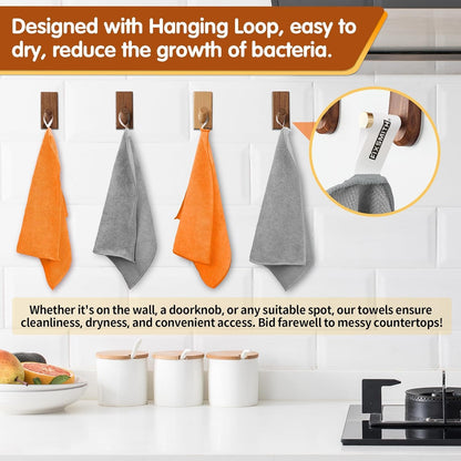 FIXSMITH Microfiber Cleaning Cloth - Pack of 8, Size: 12 x 16 in, Multi-Functional Cleaning Towels, Highly Absorbent Cleaning Rags, Lint-Free, Streak-Free Cleaning Cloths for Car Kitchen Home