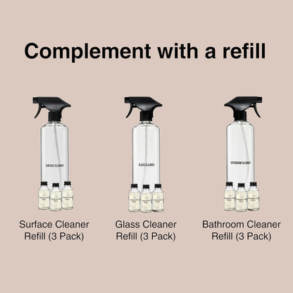 Public Goods Multi Surface Cleaner Refill | All Purpose Cleaner Refill for Floors, Tile, Countertops | Multi Purpose | Cruelty Free | Scented with Jasmine Essential Oils | 3 Pack - 24 Oz Diluted