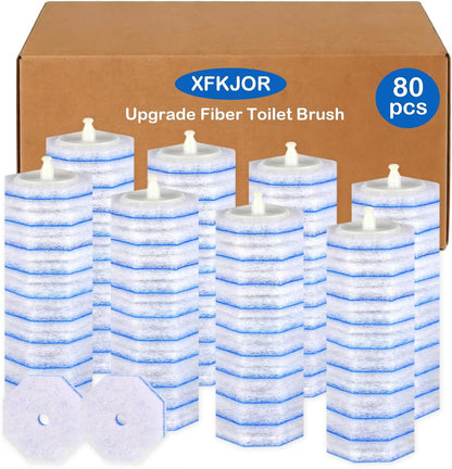 100 Count Toilet Wand Refills for Clorox Toilet Wand - Upgrade 3-Layer Thickened Toilet Brush, Replacement Heads for Clorox Toilet Wand Refills, 5X Cleaning Power | No Falling Apart