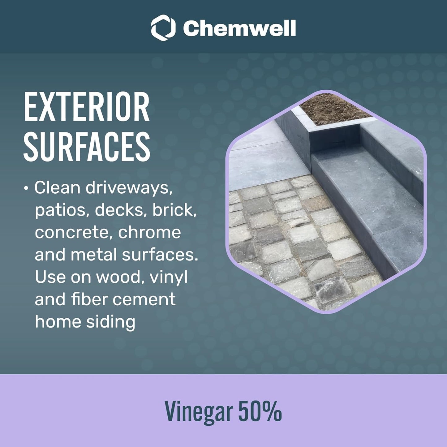 Chemwell 99% Vinegar (32 fl oz) - General Purpose All-Natural Multi-Surface Cleaner for Home, Patio & Commercial - High Performance, Powerful Concentrated Acetic Acid - Made in USA