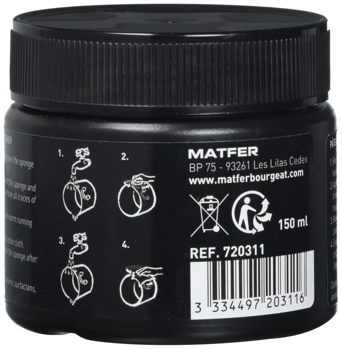 Matfer Bourgeat Bistro Copper Cleaning Paste, 5 fl. oz.