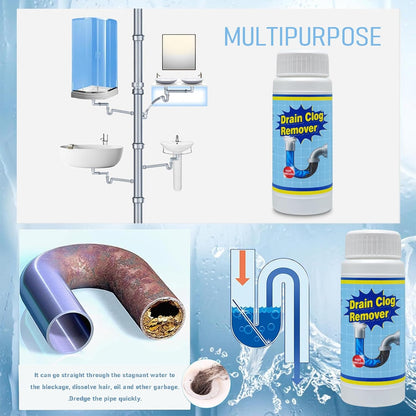 Wild Tornado Pipe Dredge, drain clog remover，Powerful Sink and Drain Cleaner, Fast Foaming for Kitchen and Pipes Cleaning Tool（4pcs）